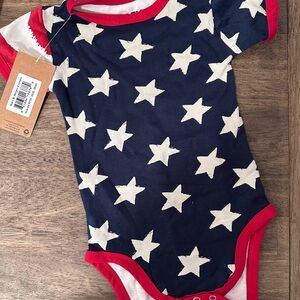 Starry Navy Blue Baby Onesie
